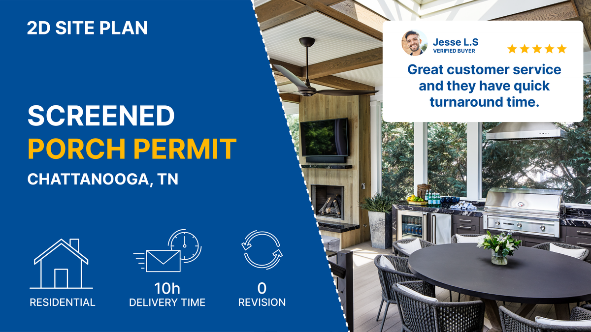 Screen Porch Site Plans for Permit Approval | Ready in 24 Hours – My ...