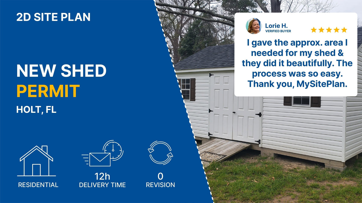 Site Plan for New Shed| Get Permit - Ready in 24 Hours – My Site Plan