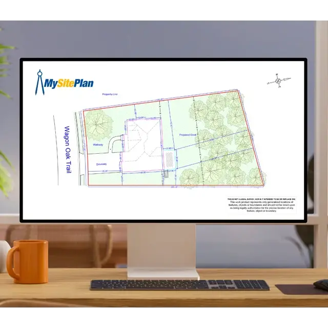 Medium Site Plan | Home Site Plans - Medium Detail Site Plan - Digital PDF file