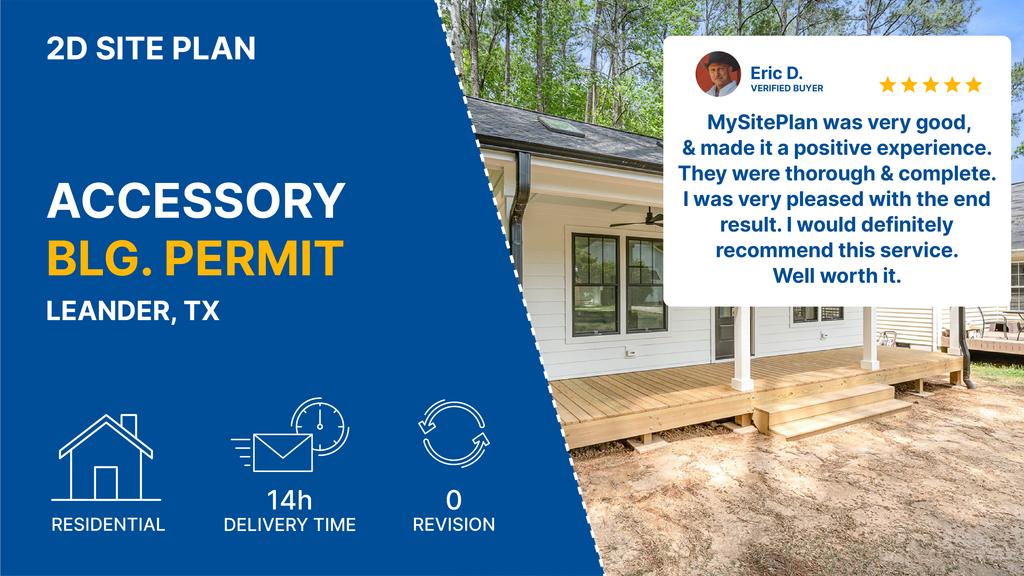 Detailed Site Plan TX Accesory Bldg Permit