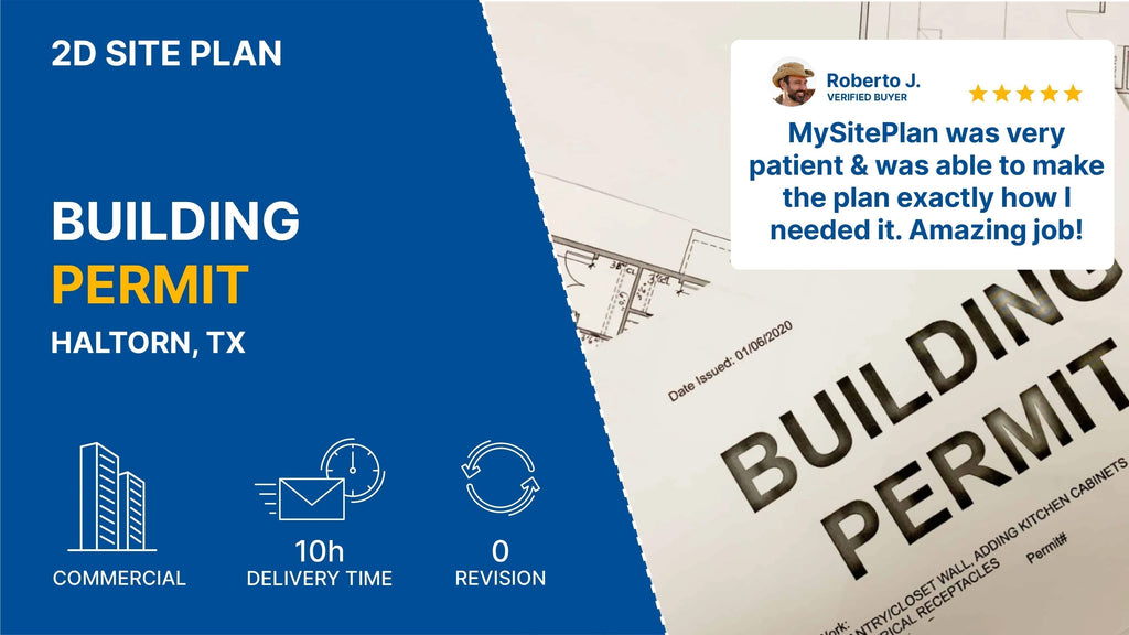 Detailed Site Plan TX Building Permit