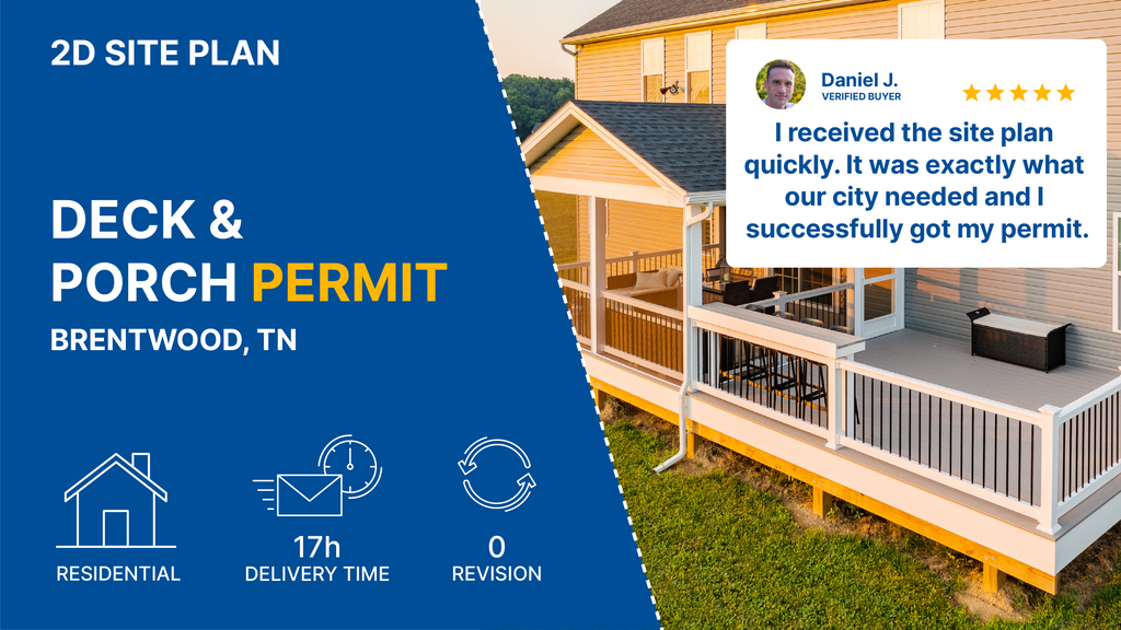 Site Plans for Deck Permits. Case Studies – My Site Plan