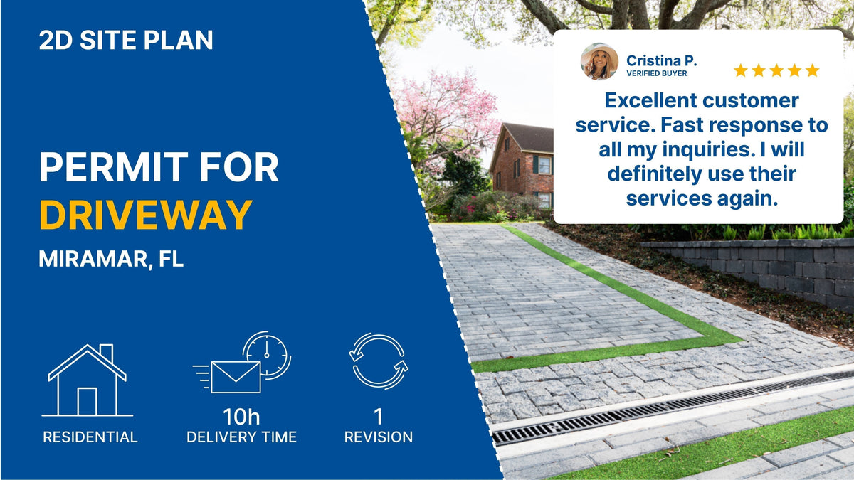 Florida Residential Driveway Site Plan | Case Study – My Site Plan