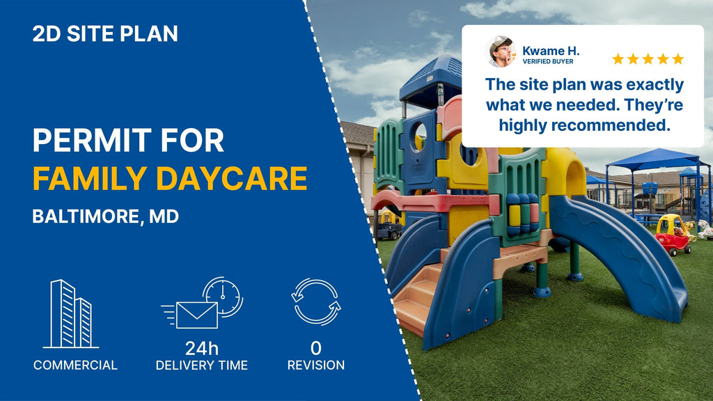Medium Site Plan For A Family Daycare Permit Maryland