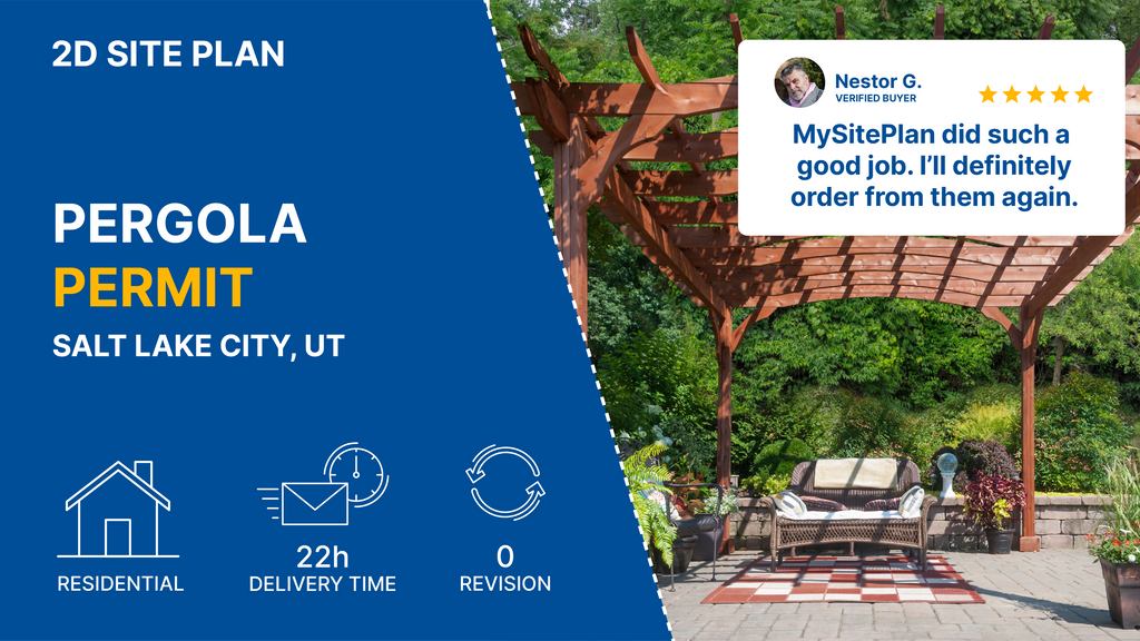 Detailed Site Plan UT Pergola Permit