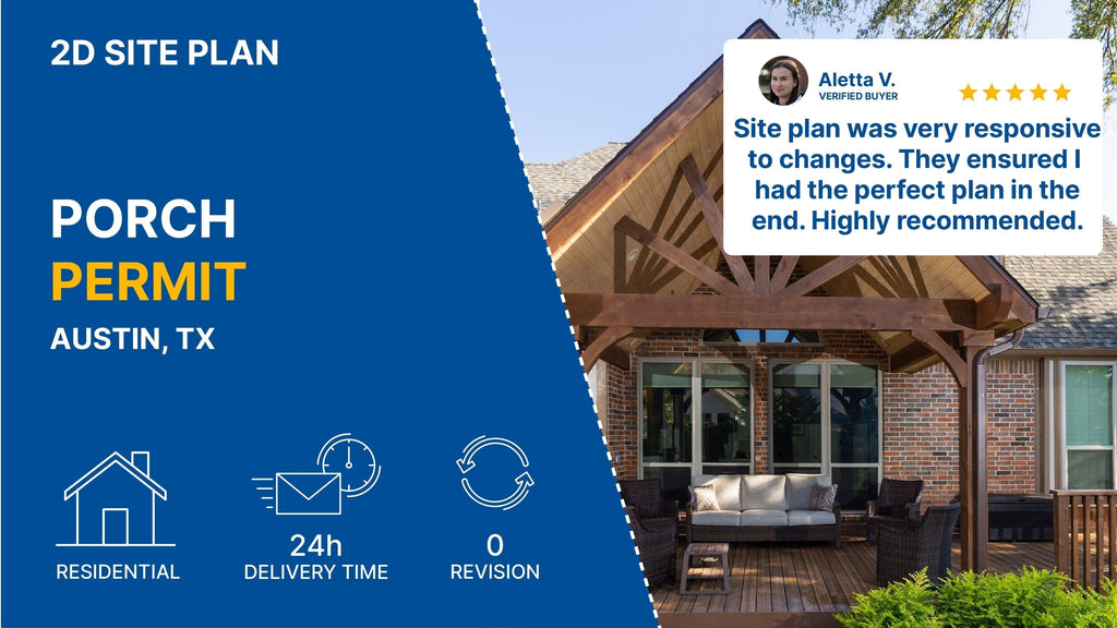 Detailed Site Plan TX Porch Permit