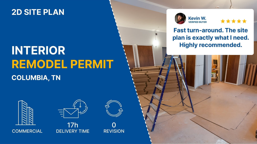 TN Interior Remodeling Permit Site Plan | Case Study