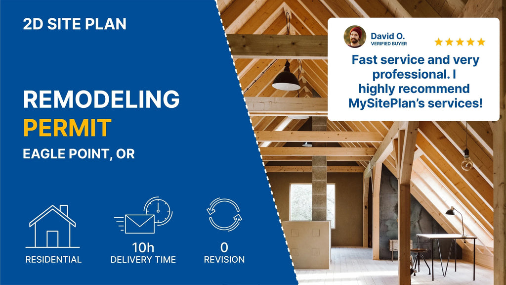 Detailed Site Plan For A Remodeling Permit in Oregon