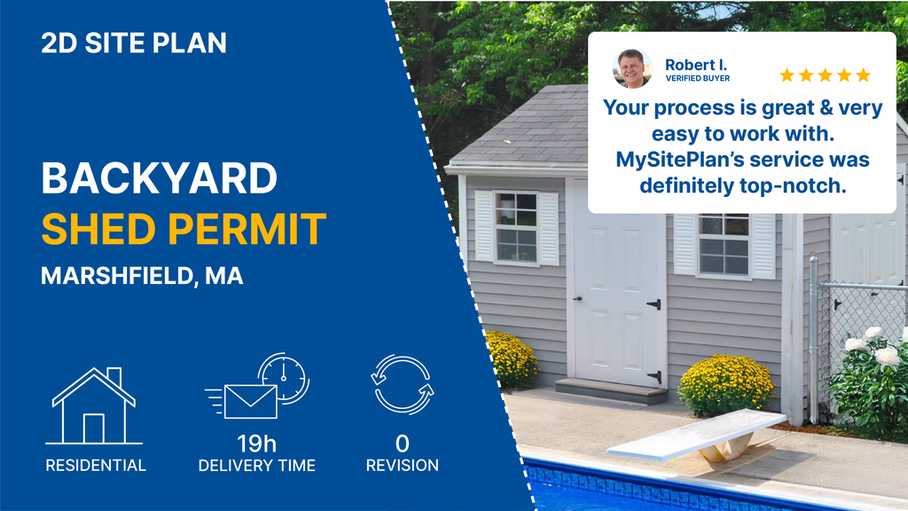 Medium Site Plan MA Backyard Shed
