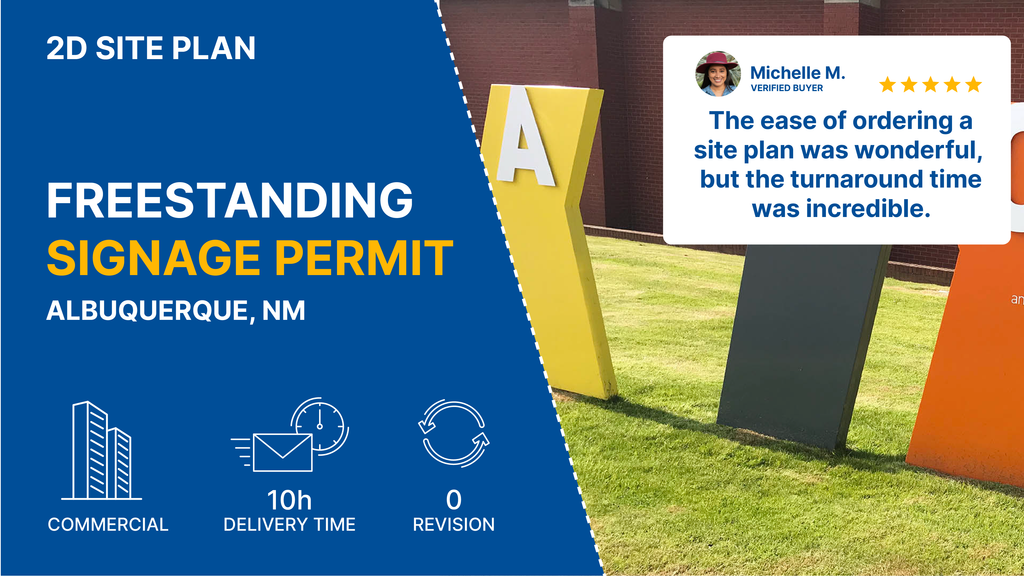 Detailed Site Plan NM Signage Permit