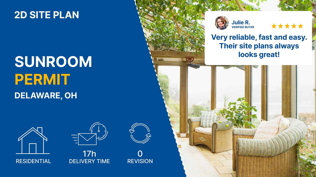 Medium Site Plan OH Sunroom Permit