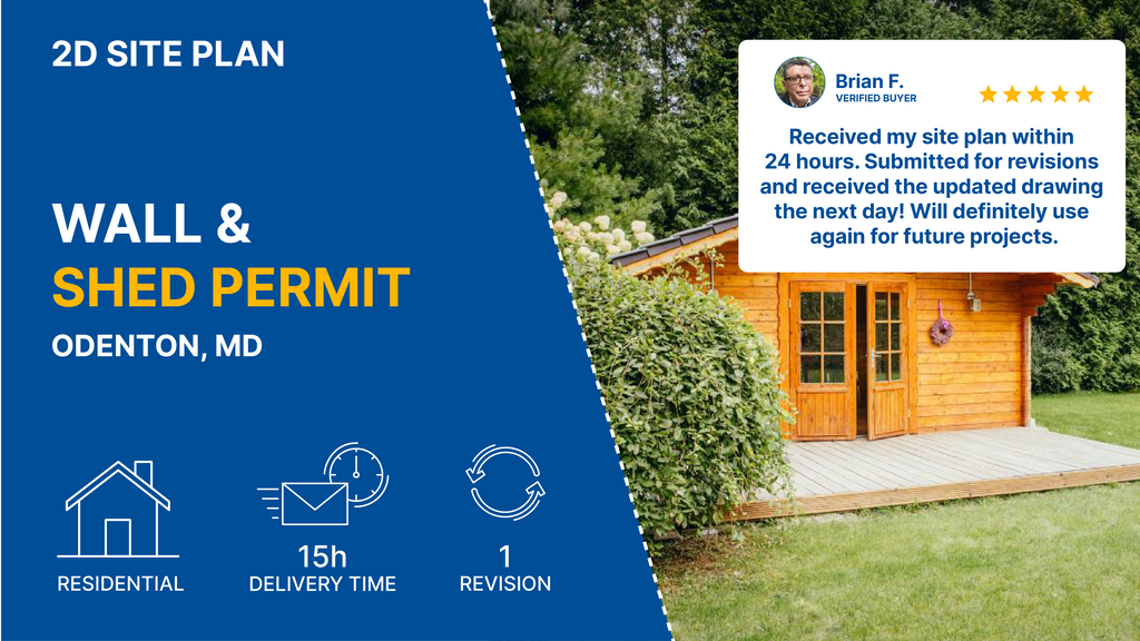 Medium Site Plan - MD Wall & Shed Permit