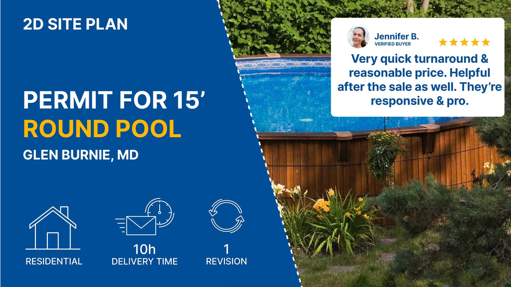 Detailed Site Plan – MD Pool Permit Case Study