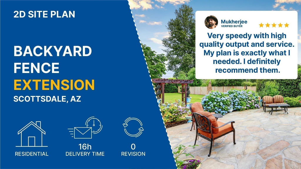 Backyard Extension Permit Site Plan in Arizona – Case Study
