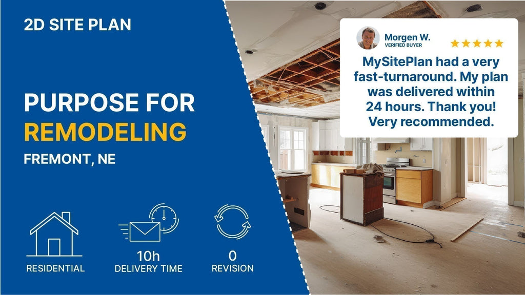 Detailed Site Plan – NE Remodeling Permit Case Study