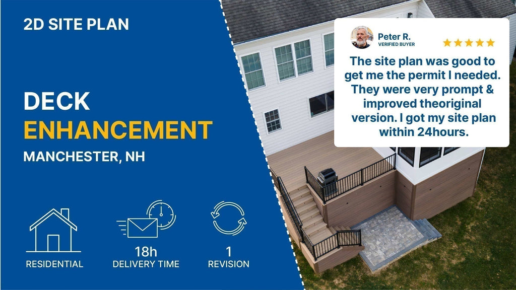 Site Plan for Deck Permit in New Hampshire