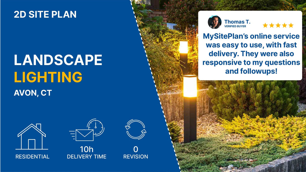 Detailed Site Plan – CT Landscape Lighting Case Study