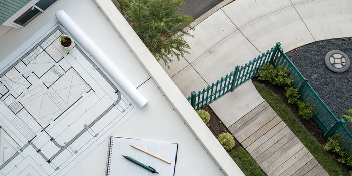 Creating a fence permit site plan to meet local requirements.