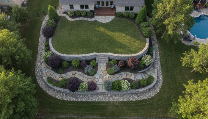 Landscaped yard project prepared for a landscape permit review