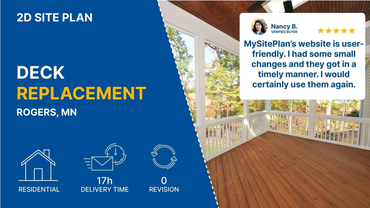 Need a Deck Replacement Permit? Get a Site Plan Fast – My Site Plan