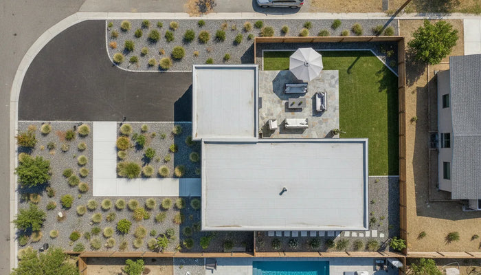 Overhead property layout for a short term rental permit