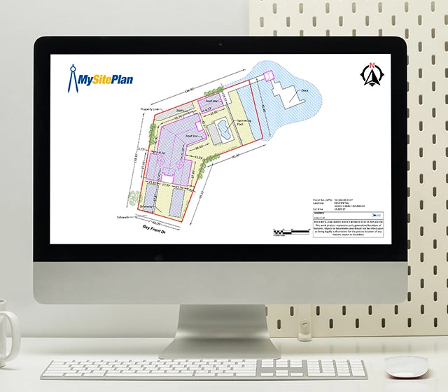 Image of detailed landscape site plan by My Site Plan.