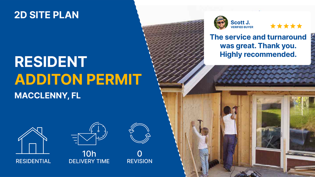 Site Plan for Addition Permit | Permit - Ready in 24 Hours – My Site Plan