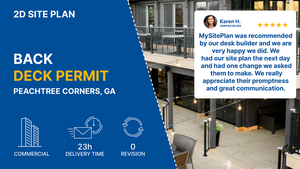 Site Plan for Back Deck Permit | Permit - Ready in 24 Hours – My Site Plan