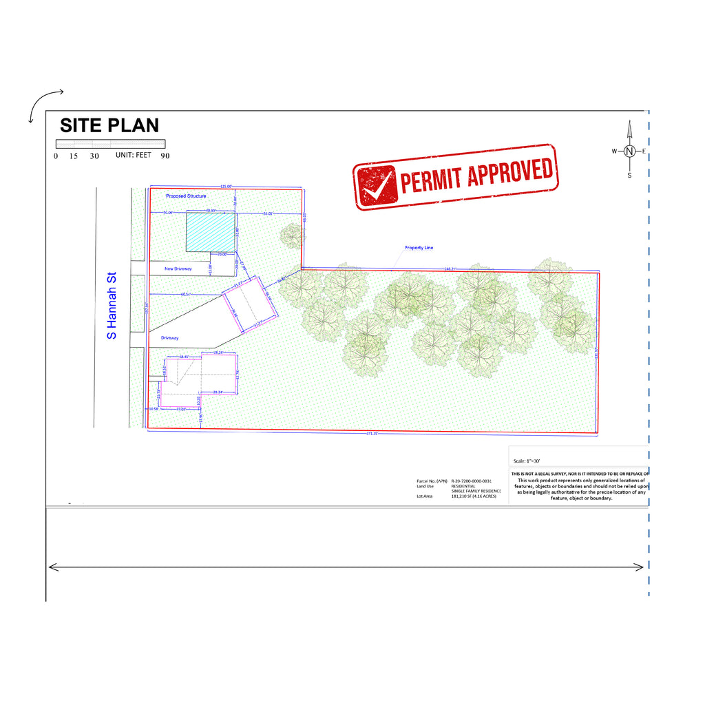 Medium Site Plan for New Additions Permit in Albion, Michigan – My Site ...