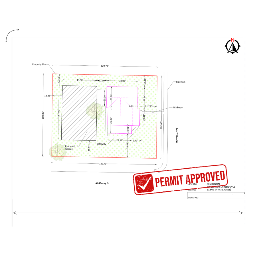 Detailed Garage Site Plan in Washington | Case Study – My Site Plan