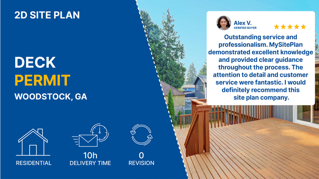 Site Plan for Deck Permit | Permit - Ready in 24 Hours – My Site Plan