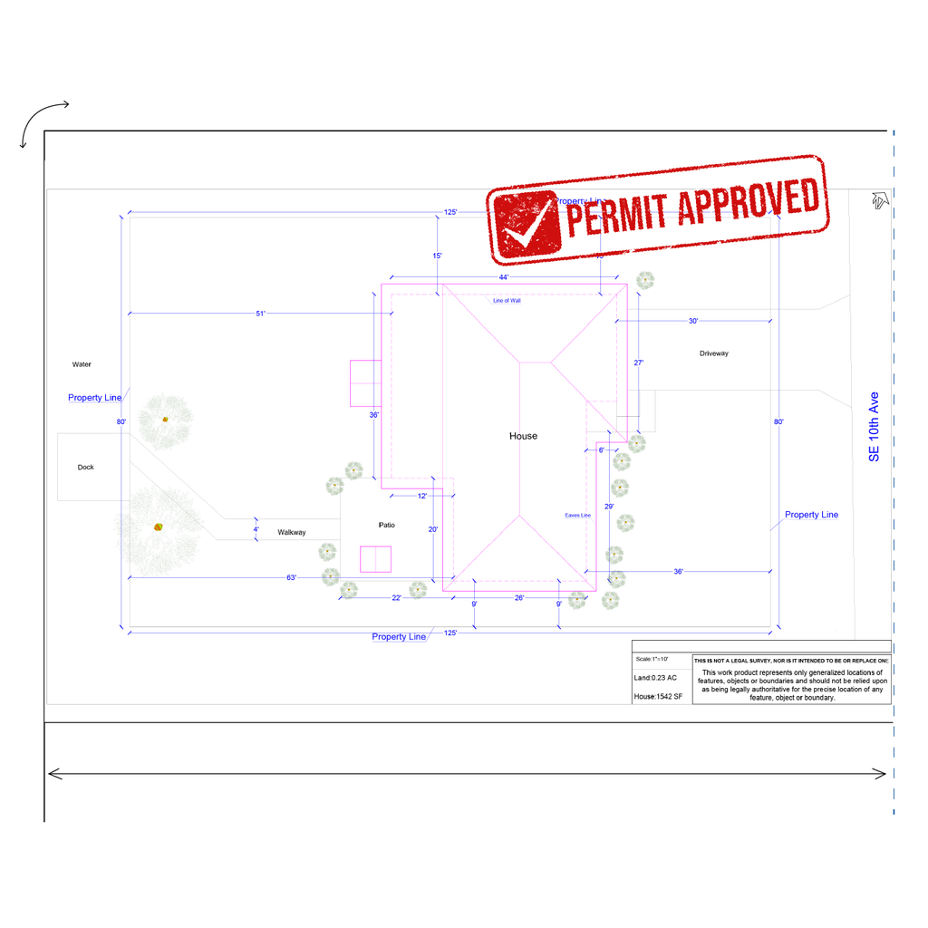 Medium Site Plan for a Lanai Permit in Florida | Case Study – My Site Plan