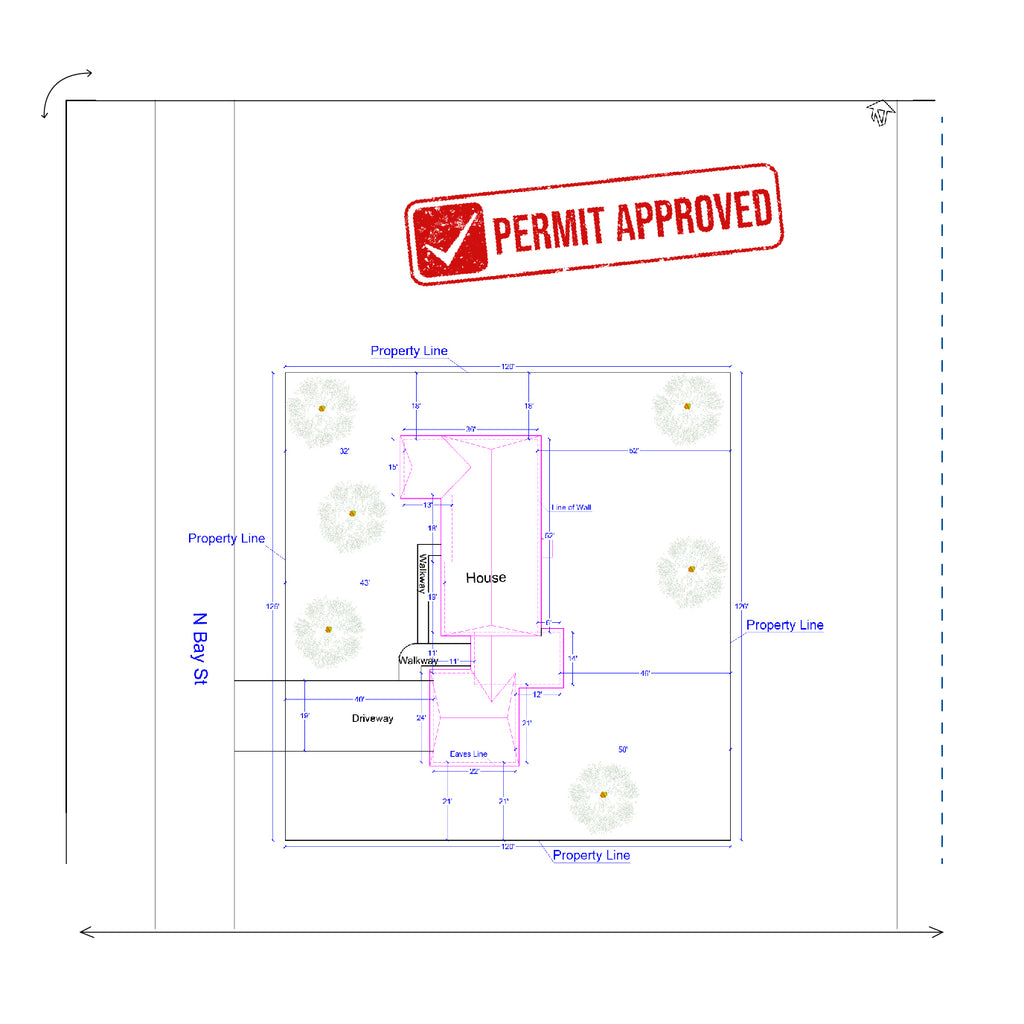 Site Plan for Driveway Replacement Permit — Permit-Ready in 24 Hours ...