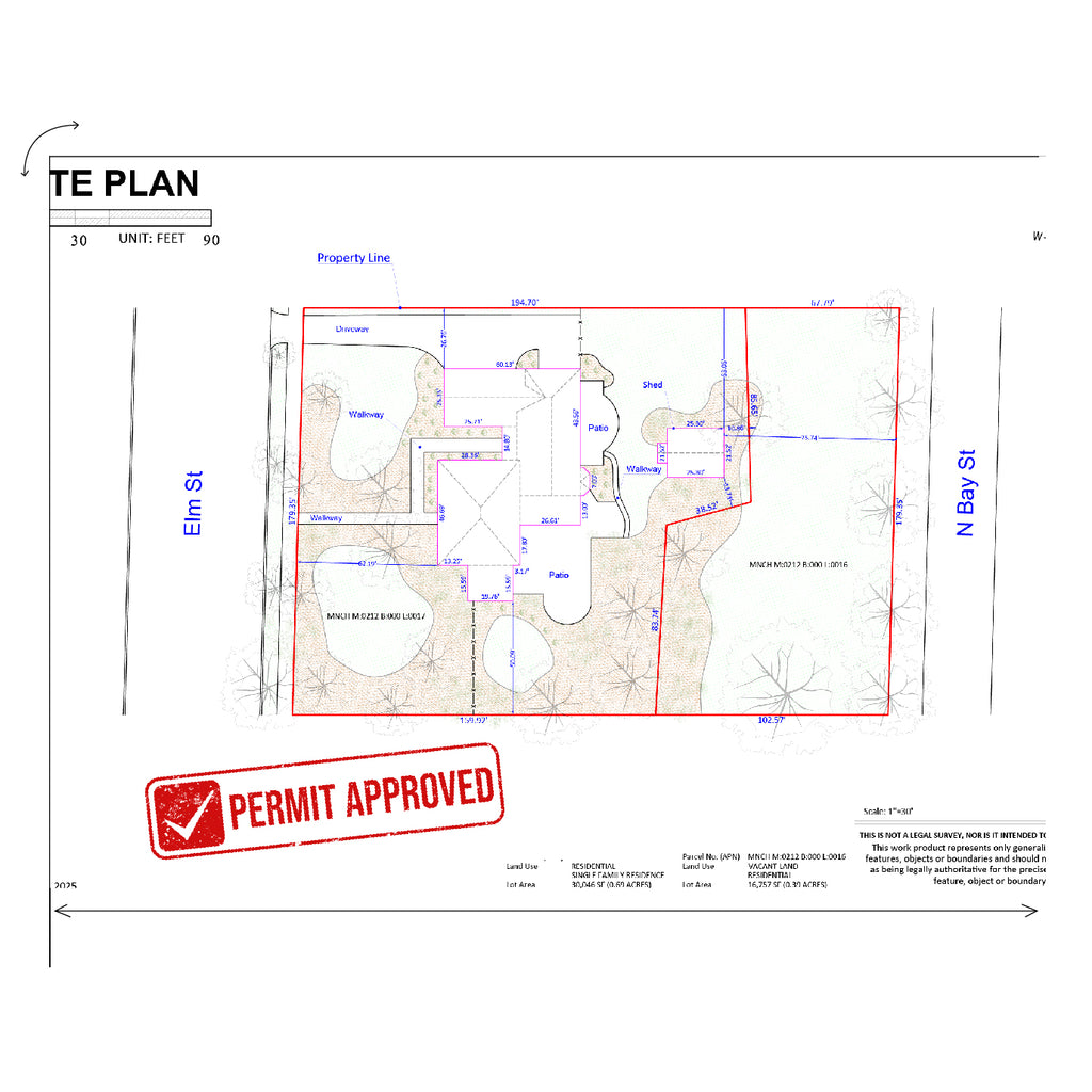 First Application Reference Plan Site Plan for Personal Reference Permit — Permit-Ready in 24 Hours – My ...