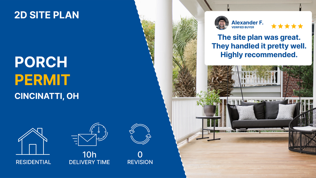 Porch Site Plans for Permit Approval | Ready in 24 Hours – My Site Plan