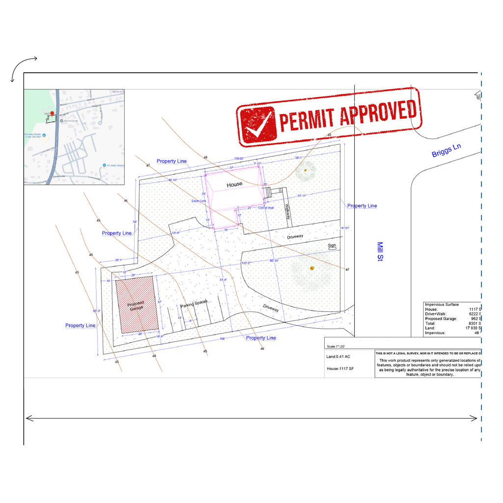 Detailed Site Plan – MA Proposed Garage Permit Case Study – My Site Plan