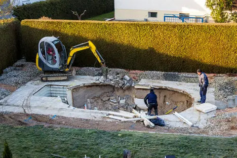 site plans for swimming pool removal permits