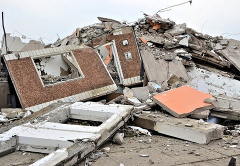 Image of demolition site, get a site plan for your demolition permit application with My Site Plan