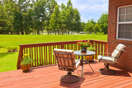 wooden dining table with dark brown finish and sleek modern design featured in site plan for home depot deck building permit article