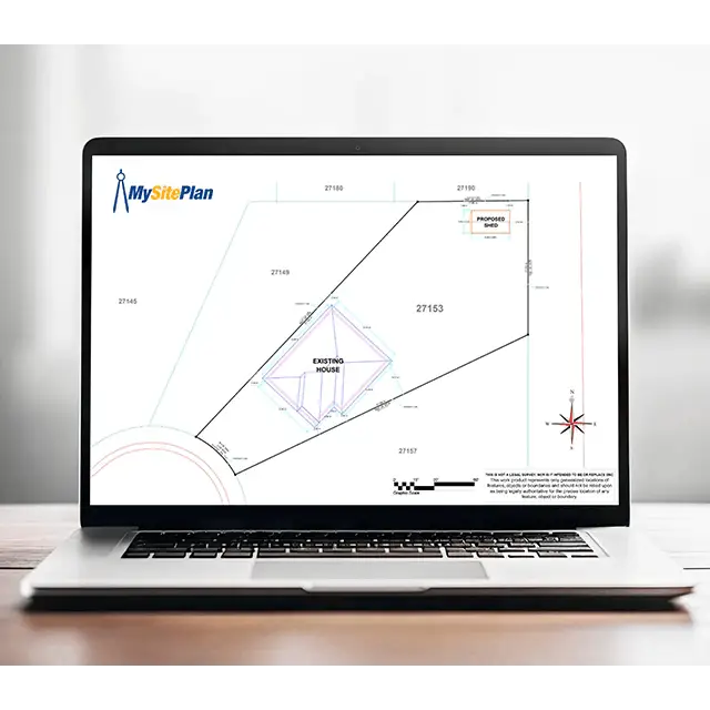 Basic Plot Plan - Basic Site Plan - Digital PDF file
