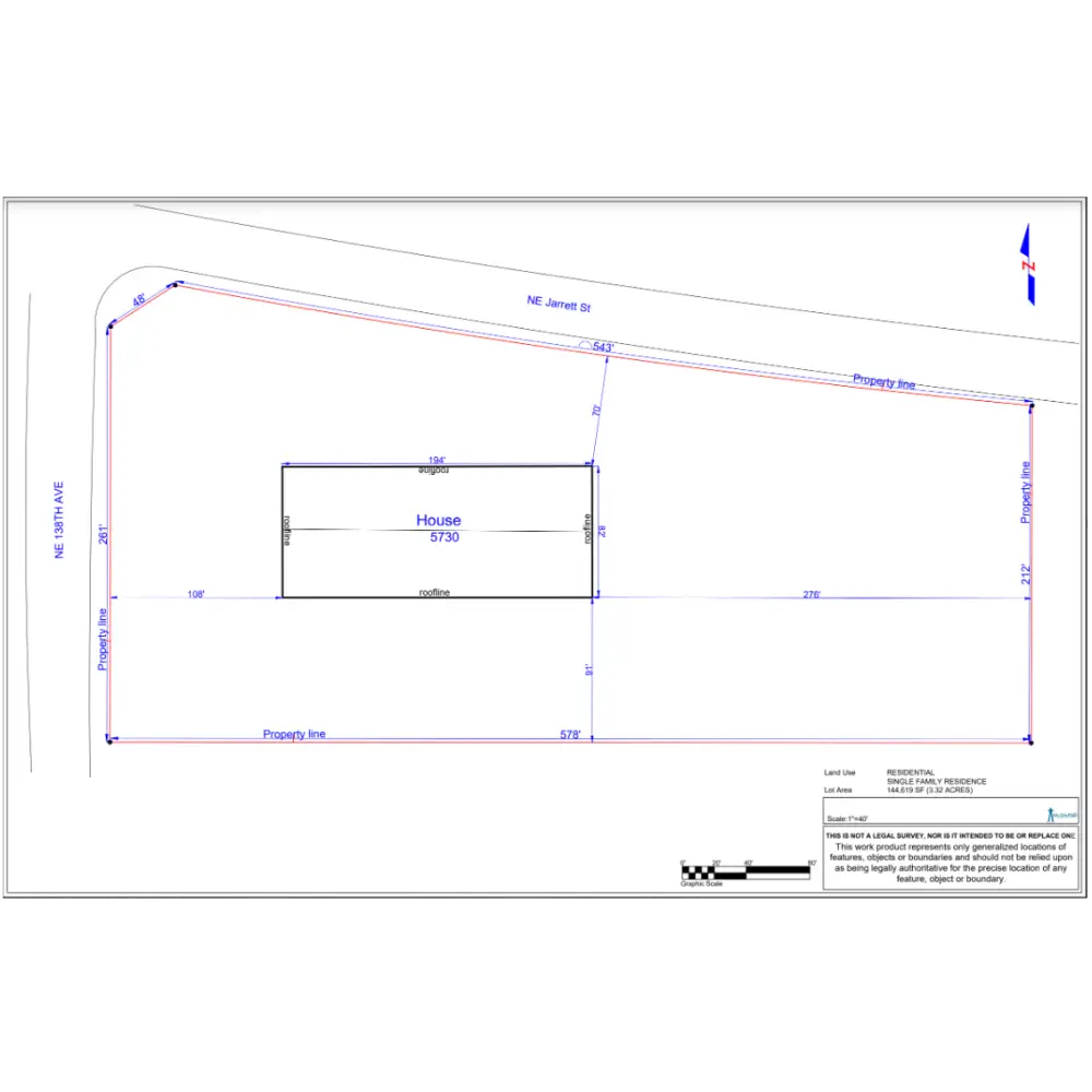 Basic Plot Plan - Basic Site Plan - Digital PDF file