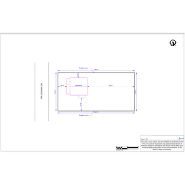 Basic Plot Plan - Basic Site Plan - Digital PDF file