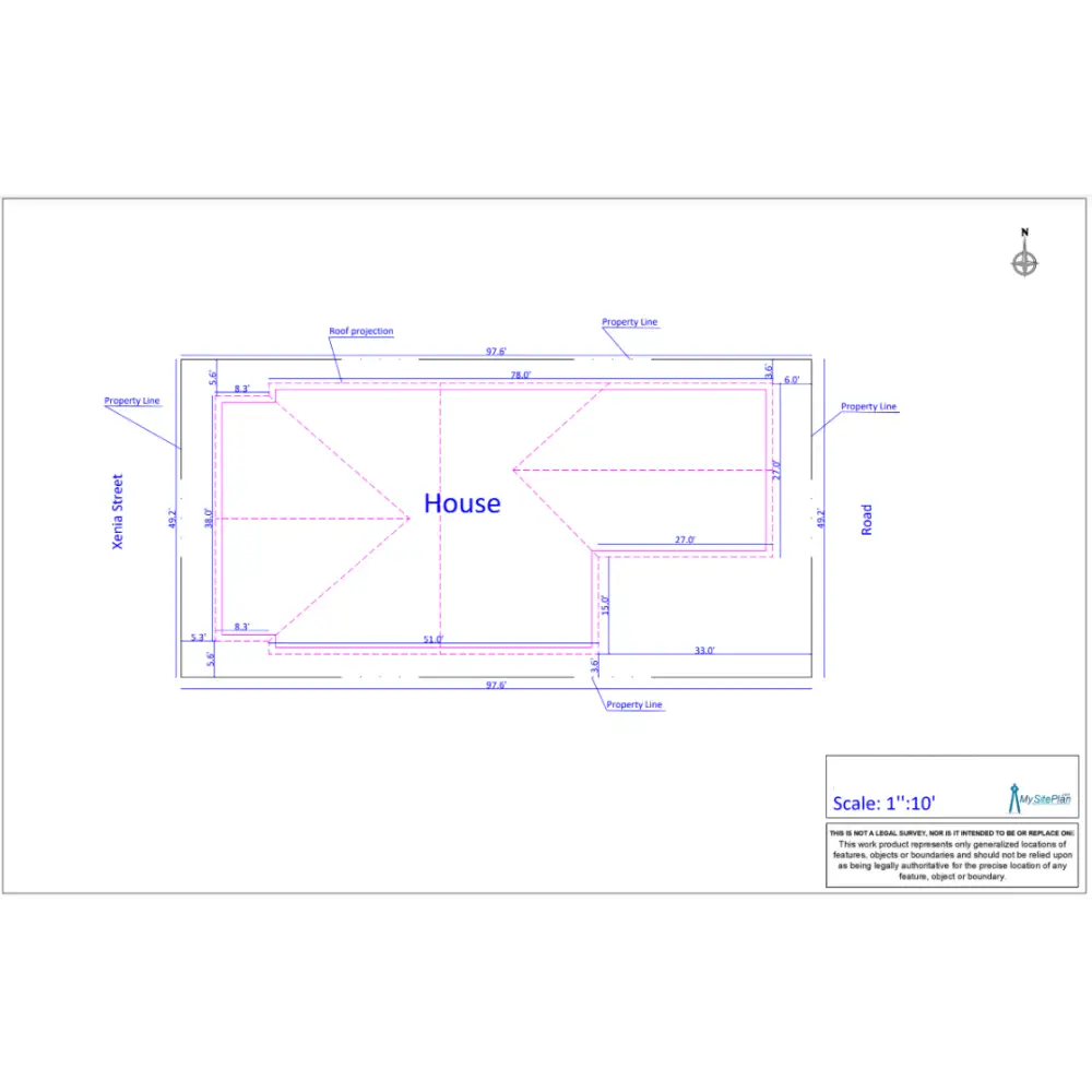 Basic Plot Plan - Basic Site Plan - Digital PDF file
