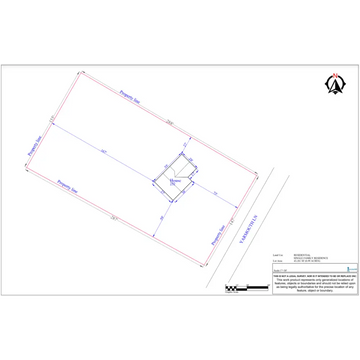Basic Plot Plan - Basic Site Plan - Digital PDF file