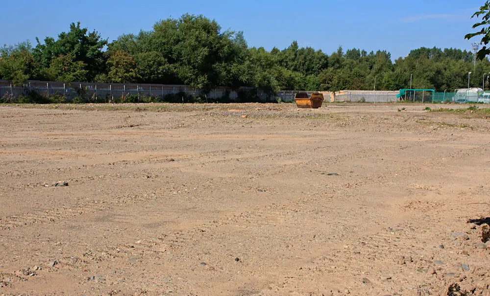 construction site being built from a site plan