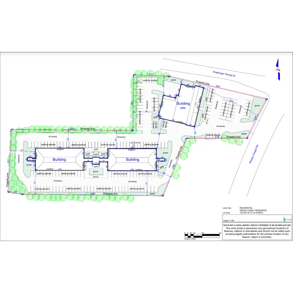 Detailed Site Plan | Residential Properties - Detailed Site Plan - Digital PDF file