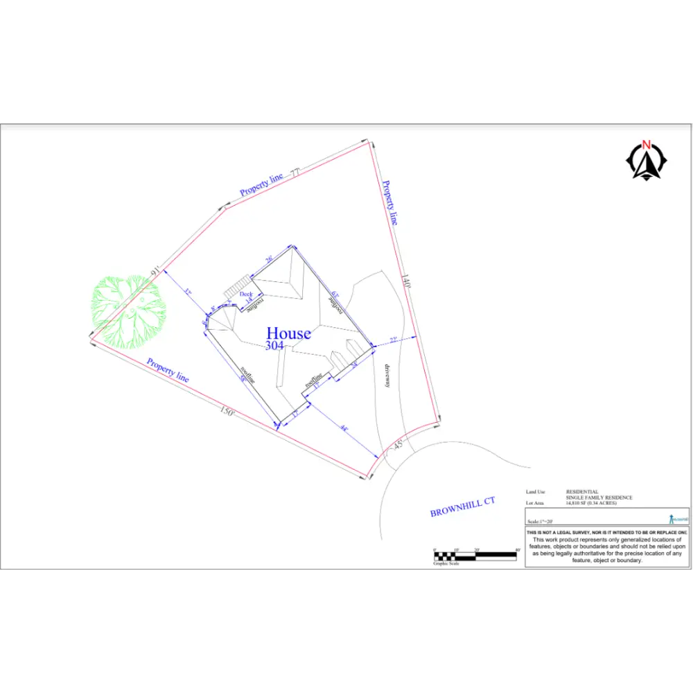 Medium Site Plan | Home Site Plans - Medium Detail Site Plan - Digital PDF file