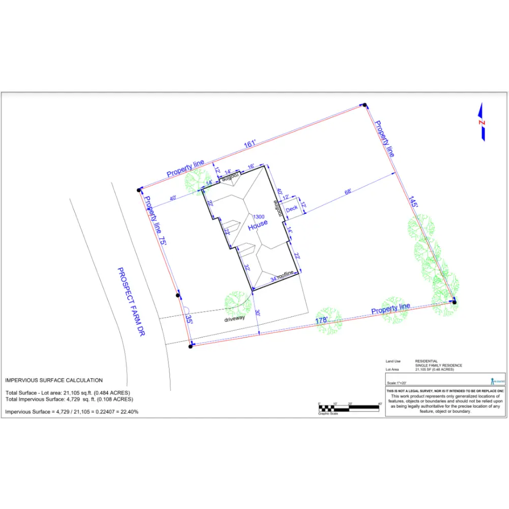 Medium Site Plan | Home Site Plans - Medium Detail Site Plan - Digital PDF file