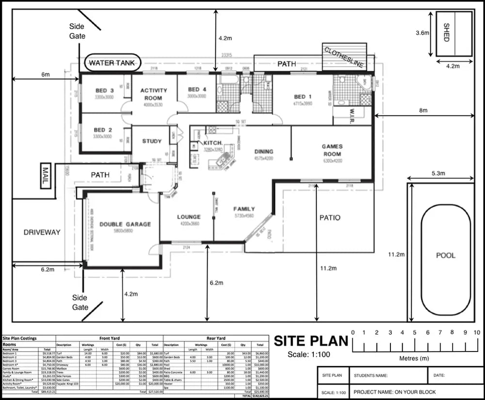 A black Apple iPhone with a white logo shown from the back used for viewing site plans and proposed site details.